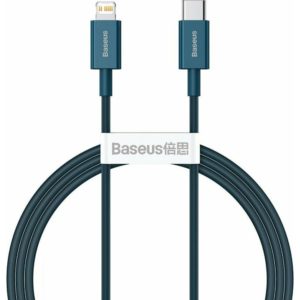 Baseus Superior Series Cable USB-C to iP, 20W, PD, 1m Blue (CATLYS-A03) (BASCATLYS-A03)