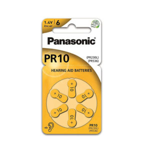 Panasonic PR10 Hearing Aid Batteries 1.4V (PR230/6LB) (PANPR230/6LB)