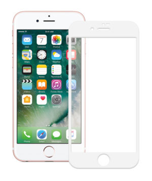 POWERTECH για iPhone 7 Λευκό | Προστασία Οθόνης Κινητού Full Face Tempered Glass 5D Full Glue