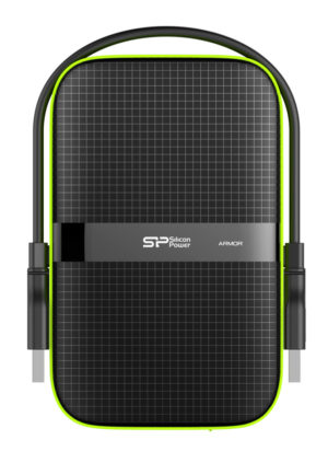 SILICON POWER SP040TBPHDA60S3K | SILICON POWER εξωτερικός HDD Armor A60, 4TB, USB 3.2, πράσινος