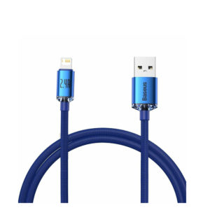Baseus Crystal Shine Braided USB to Lightning Cable Blue 1.2m (CAJY000003) (BASCAJY000003)
