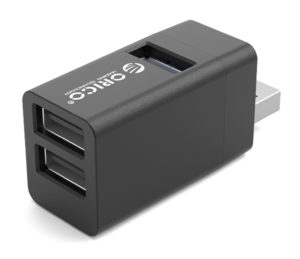 ORICO MINI-U32L-BK-BP | ORICO mini USB hub MINI-U32L, 3x USB ports, μαύρο