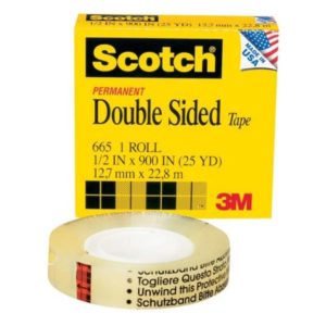 3M SCOTCH DOUBLE COATED TAPE 665 12,7mmX22.8m