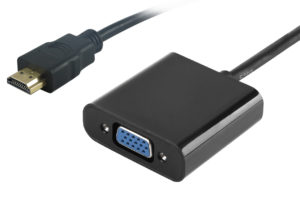 POWERTECH PTH-023 | POWERTECH αντάπτορας HDMI σε VGA (F) PTH-023, 1920x1200p, μαύρο