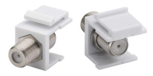 POWERTECH CAB-N154 | POWERTECH F-Coupler adapter CAB-N154 για patch panel, λευκό