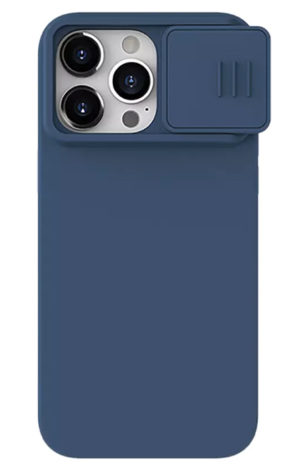 NILLKIN 6902048266582 | NILLKIN θήκη CamShield Silky Silicone για iPhone 15 Pro Max, μπλε