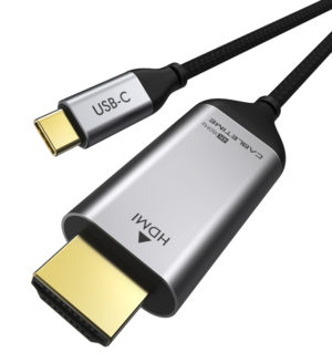CABLETIME 5210131038260 | CABLETIME καλώδιο USB-C σε HDMI C160, Coaxial, 4K, 1.8m, μαύρο