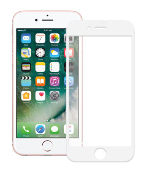 POWERTECH για iPhone 8 Λευκό | Προστασία Οθόνης Κινητού Full Face Tempered Glass 5D Full Glue