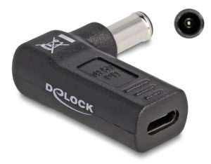 DELOCK 60014 | DELOCK αντάπτορας τροφοδοσίας 60014, USB-C σε Sony 6x4.3mm, 90°, μαύρος