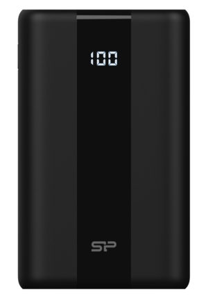 SILICON POWER SP20KMAPBKQS550K | SILICON POWER power bank QS55, 20000mAh, 3x USB & USB-C, 22.5W, LCD