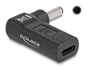 DELOCK 60007 | DELOCK αντάπτορας τροφοδοσίας 60007, USB-C σε Dell 4.5x3mm, 90°, μαύρος