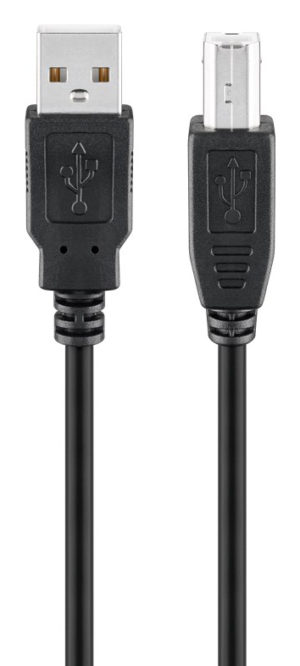 GOOBAY 93596 | GOOBAY καλώδιο USB 2.0 σε USB Type B 93596, 1.8m, μαύρο