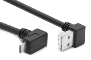 POWERTECH CAB-U137 | POWERTECH Καλώδιο USB σε USB Micro-B CAB-U137, 90°, Dual Easy USB, 1m