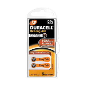 Duracell Activair Hearing Aid Batteries 13 1.45V 6pcs (ACA13MF)(DURACA13MF)