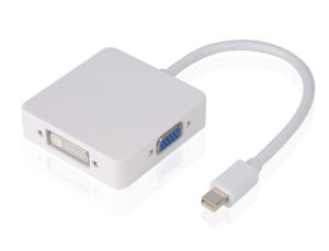 POWERTECH CAB-DP016 | POWERTECH αντάπτορας Mini DisplayPort σε HDMI/DVI/VGA CAB-DP016, λευκός