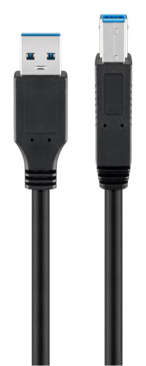 GOOBAY 96119 | GOOBAY καλώδιο USB 3.0 SuperSpeed σε USB Type B 96119, 5m, μαύρο