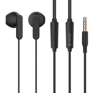 CELEBRAT G23-BK | CELEBRAT earphones με μικρόφωνο G23, 3.5mm, 1.2m, μαύρα