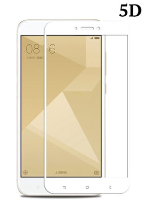 POWERTECH για Xiaomi Redmi 5A Qualcomm Λεύκο | Προστασία Οθόνης Κινητού Full Face Tempered Glass 5D Full Glue