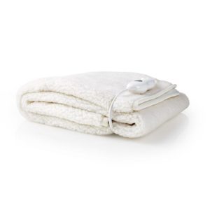 Nedis Single Electric Blanket Plain White 60W 80x150cm (PEBL120CWT1) (NEDPEBL120CWT1)