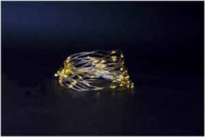 Entac Christmas Indoor Silver Wire 80 LED Light 3000K 4m (3AA excl.)