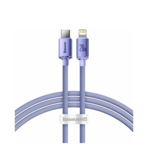 Baseus Crystal Shine Braided USB-C to Lightning Cable 20W Purple 1.2m (CAJY000205) (BASCAJY000205)