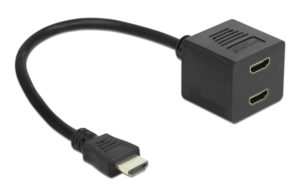 DELOCK 65226 | DELOCK splitter HDMI σε 2x HDMI θηλυκό 65226 με Ethernet, 1080p, μαύρο