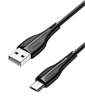 USAMS SJ373USB01 | USAMS καλώδιο Micro USB σε USB US-SJ373, 2A, 1m, μαύρο