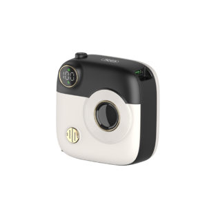 PR223 mini camera digital display fast charging power bank 10000mAh (Black & White)