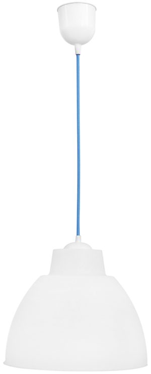 Heronia 35-0007 | Κρεμαστό φωτιστικό BOTTLE/29 1/L WHITE-BLUE