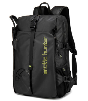 ARCTIC HUNTER B00391-BK | ARCTIC HUNTER τσάντα πλάτης B00391 με θήκη μπάλας & laptop, 26L, μαύρη