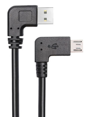 POWERTECH CAB-U132 | POWERTECH Καλώδιο USB σε USB Micro-B CAB-U132, 90°, Dual Easy USB, 0.5m