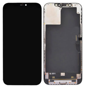 TW INCELL ILCD-024 | TW INCELL LCD για iPhone 12 Pro Max, camera-sensor ring, earmesh, μαύρη