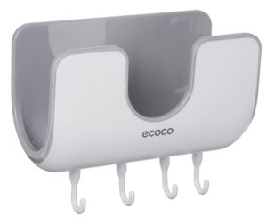 ECOCO E1813 | ECOCO βάση τοίχου για κουζίνα E1813, 20 x 9.5 x 12.5cm, λευκή-γκρι