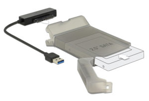 DELOCK 62742 | DELOCK αντάπτορας USB σε SATA 62742 με θήκη για 2.5 HDD/SSD, 6Gbps