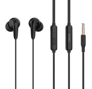 CELEBRAT G26-BK | CELEBRAT earphones με μικρόφωνο G26, 3.5mm, 1.2m, μαύρα