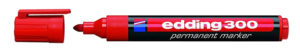 EDDING 4-300002 | EDDING ανεξίτηλος μαρκαδόρος 300, 1.5-3mm, επαναγεμιζόμενος, κόκκινος