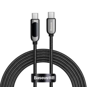 Baseus Cable USB-C to USB-C Display, 100W, 2m Black (CATSK-C01) (BASCATSK-C01)