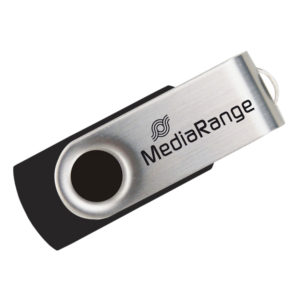 MEDIARANGE USB FLASH DRIVE 64GB BLACK/SILVER (MR912)
