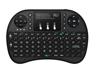 RIITEK RT-MWK08P-BK | RIITEK Ασύρματο πληκτρολόγιο mini i8+ με touchpad, 2.4GHz, μαύρο