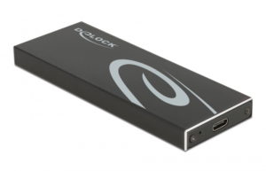 DELOCK 42003 | DELOCK θήκη για Μ.2 key B SSD 42003, Type-C, USB 3.2, 10Gbps, μαύρη