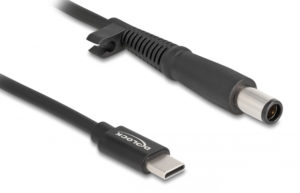 DELOCK 87972 | DELOCK καλώδιο τροφοδοσίας 87972, USB-C σε HP 7.4x5.0mm, 1.5m, μαύρο