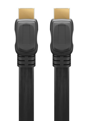 GOOBAY 61279 | GOOBAY καλώδιο HDMI 2.0 με Ethernet 61279, flat, 18Gbit/s, 4K, 2m, μαύρο