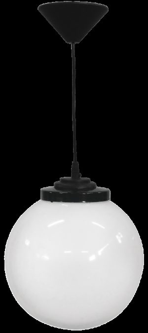 Heronia 11-0094 | Φωτιστικό Κρεμαστό LP-100K Φ30 1L BLACK