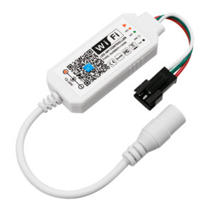 GloboStar® 73448 Ασύρματος Smart Home Wi-Fi LED RGBW Dream-Color Magic Digital Controller για LED Digital RGBW Προϊόντα DC 5-24V Max 2048 IC