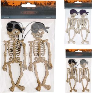 JK Home Décor - Σκελετοί Κρεμαστοί Halloween 15cm 2Σχδ 2τμχ