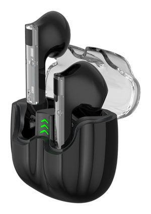 CELEBRAT TWS-W27-BK | CELEBRAT earphones με θήκη φόρτισης TWS-W27, True Wireless, μαύρα