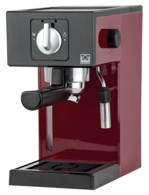 BRIEL BRL-A1-BRD | BRIEL μηχανή espresso A1, 1000W, 20 bar, μπορντό, 10 χρόνια εγγύηση