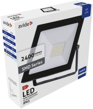 Avide Value LED Προβολέας Slim SMD 30W Ψυχρό 6400K