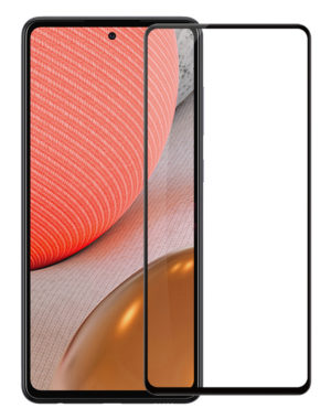 POWERTECH για Samsung Galaxy A72 Μαύρο | Προστασία Οθόνης Κινητού Full Face Tempered Glass 9H Full Glue 5D