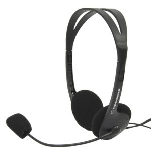 ESPERANZA EH102 | ESPERANZA Headphones με μικρόφωνο Scherzo EH102, 2x 3.5mm, 2.5m, μαύρα